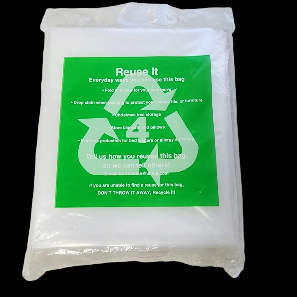 Uhaul mattress or box spring cover case to keep items clean new in bag